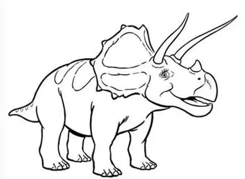 三角龙图片简笔画 三角龙图片简笔画幼儿