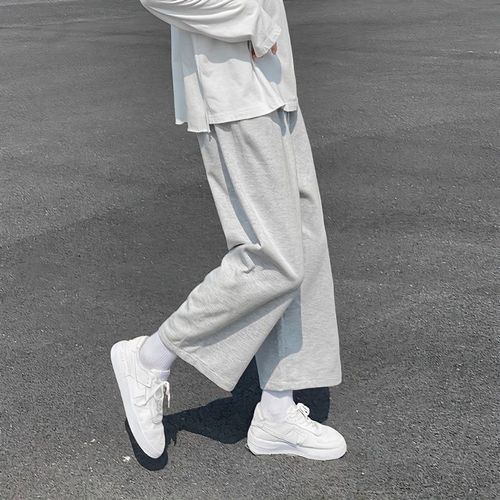 春夏秋宽松显瘦束脚裤百搭新款女韩版学生休闲运动直筒抽绳阔腿裤