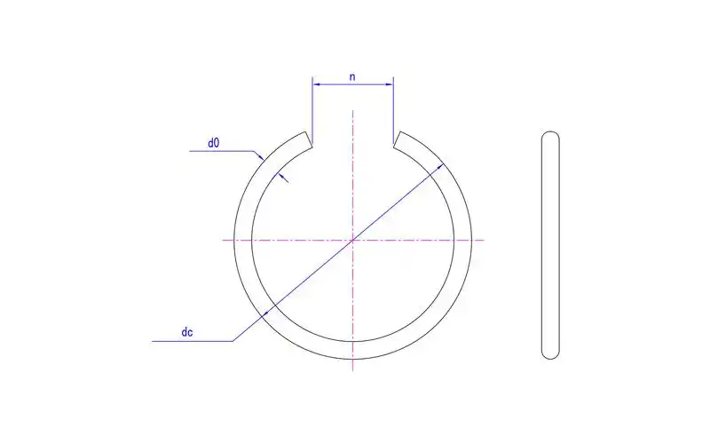 din79931970孔用钢丝挡圈b型