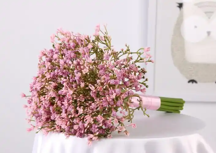 满天星仿真花手捧情人满天星婚庆婚礼花束新娘手捧花厂家批发