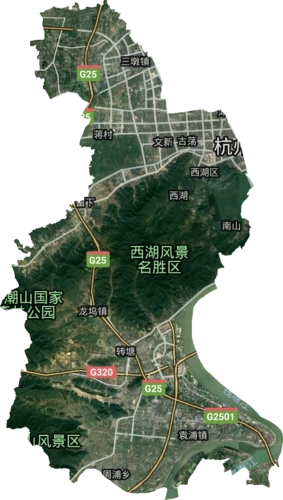 西湖区高清卫星地图