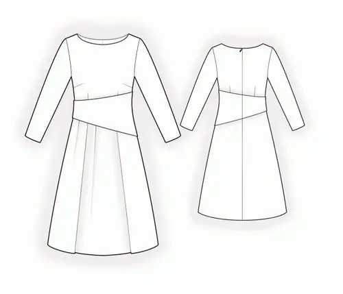 5款连衣裙的效果图 款式图 uv贴图