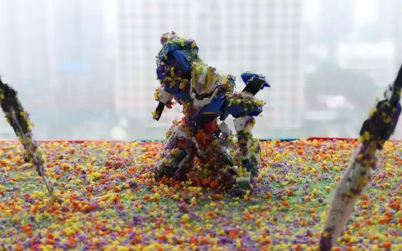 diy机动战士高达00经典花海场景还原