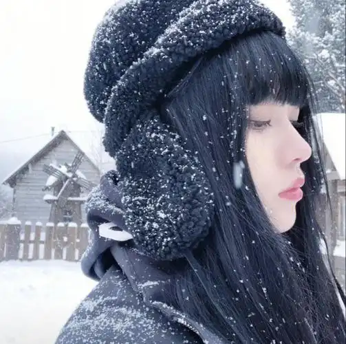冬季下雪7615优质女头#高质量女生头像  #下雪
