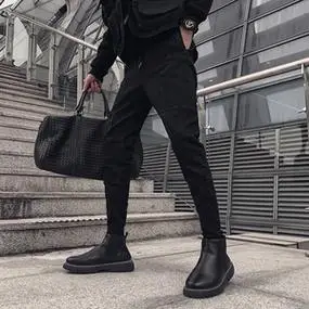 001人付款淘宝超火ins显瘦束脚老爹椰子yeezy鞋搭配的裤子潮牌休闲