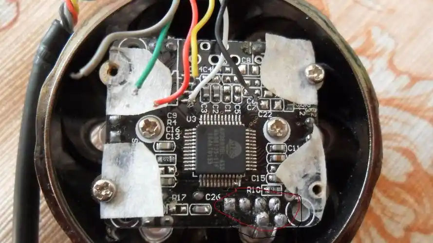 摄像头内6根线,【绿.红.黄.黑.白.灰】那位大虾知道怎么接