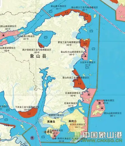 象山海洋功能区划图(局部)励志纲(县委常委,石浦镇党委书记):"两区"