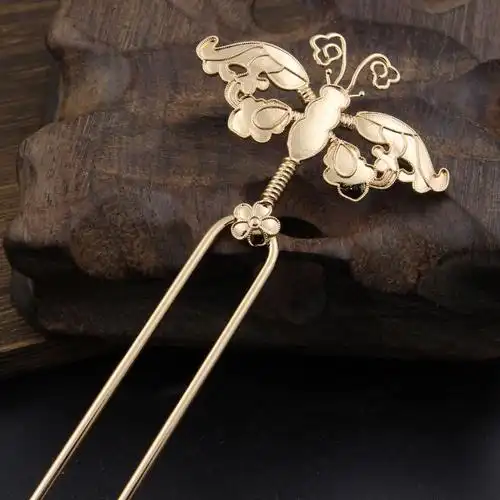 古装汉服宫廷步摇蝴蝶发簪发钗古风手作簪子影楼写真发饰-阿里巴巴