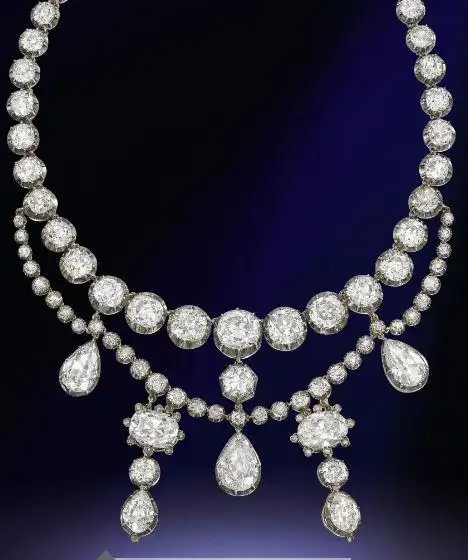 钻石项链c.1870,40.5公分