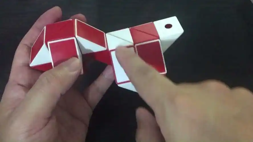 24段魔尺变机器狗一步一步慢动作魔方小队长24段魔尺玩法图解大全