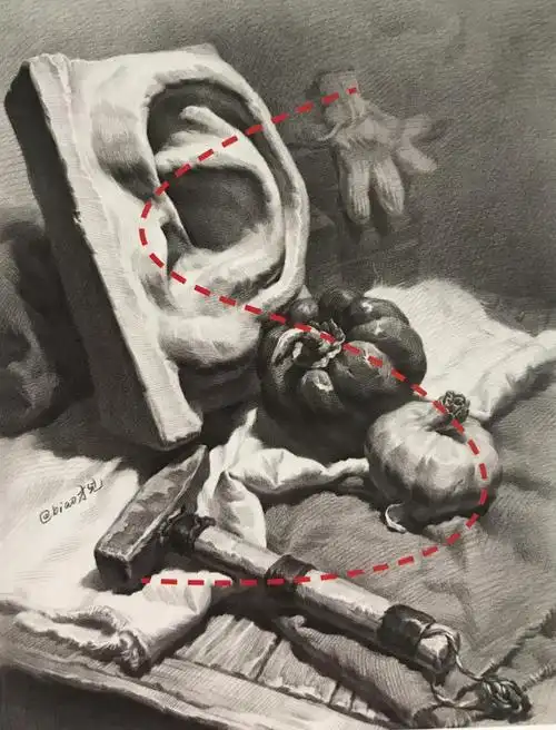 美术生一定要掌握这5种素描构图