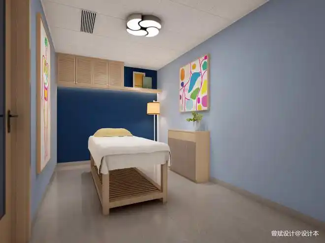 50万元医疗机构400平米装修案例_效果图 - 诊所 ┃ 中医诊所,清新舒缓