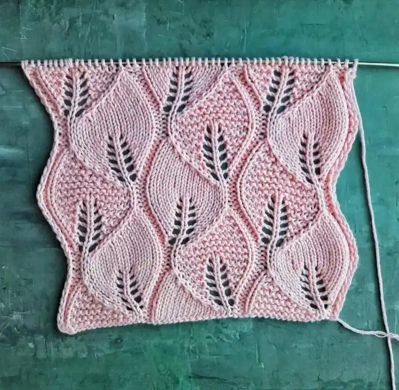 树叶镂空花型 #镂空花毛衣编织教程 #只做高品质 #舒适透气 - 抖音