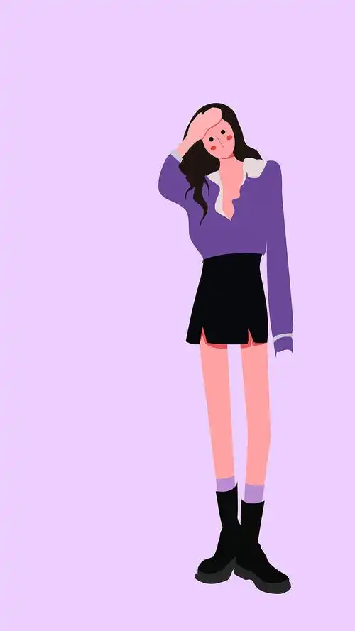 扁平风人物练习|插画|创作习作|花椒油 - 原创作品 - 站酷 (zcool)