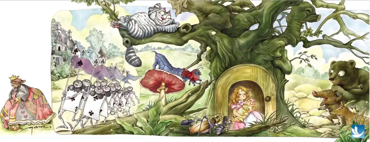 爱丽丝梦游仙境绘制步骤教程