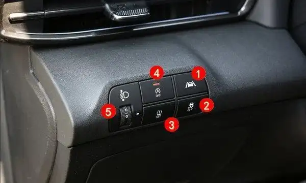 现代伊兰特中控按钮图解伊兰特车内按键功能说明