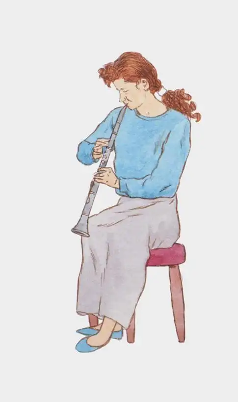 乐器双簧管简笔画