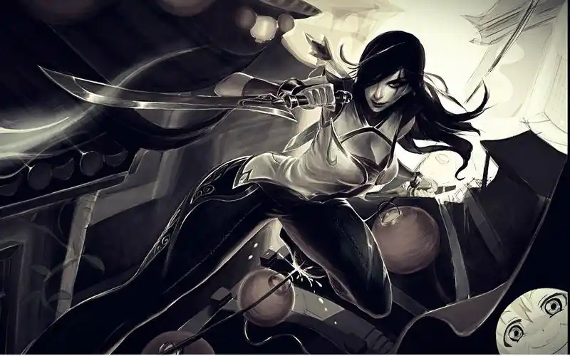 英雄联盟原画闭月之颜卡特琳娜指绘