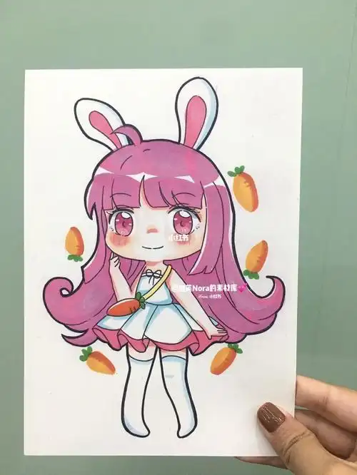 1661556615更新中|初级动漫女生人物(附线稿)