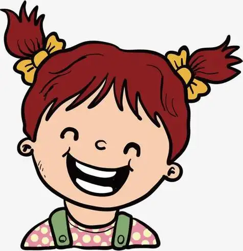 扎着辫子的小女孩简笔画头像