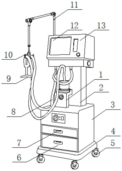 一种新型心血管中心用呼吸机