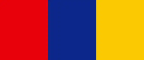 则是采用了高饱和亮眼的"红蓝黄"而在配色上是结合了龙元素呈现的数字