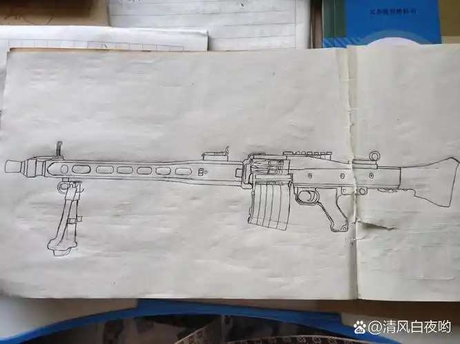 手绘mg3轻机枪(抱歉几天没更新)