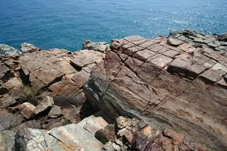 露头岩石,悬崖,基岩,海岸,海角,海洋,露头,地质,地形,飞来峰,海岸