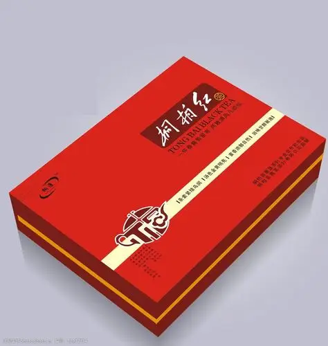 茶叶盒包装平面展开图 茶叶盒 包装 平面展开图 矢量图 红茶 包装设计