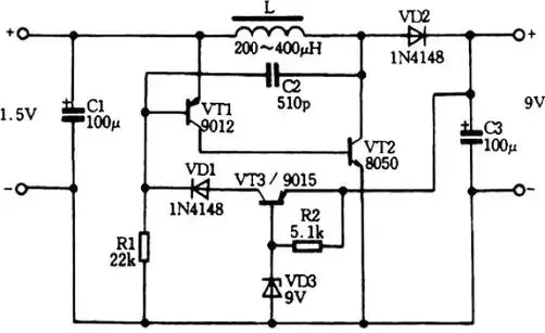 直流升压电路图全集讲解电感式的直流升压电路详解