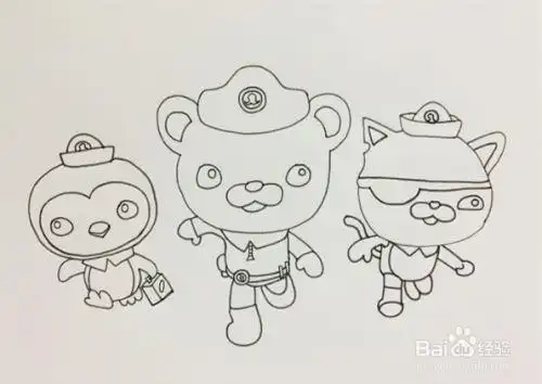 海底小纵队怎么画