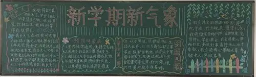 2021年春季新学期黑板报展示