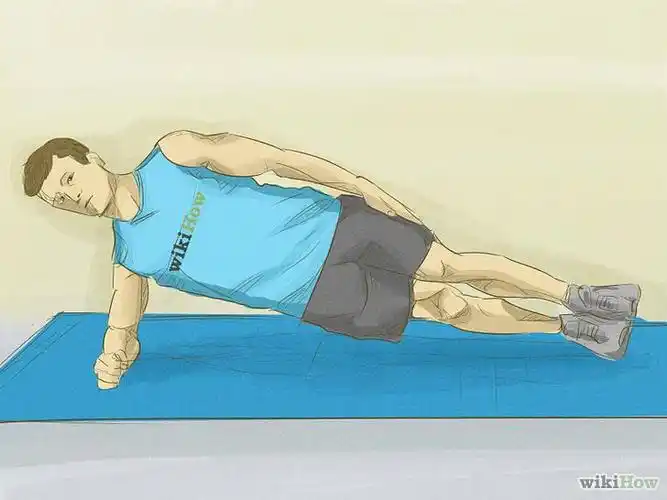 2,侧平板支撑,这是个静力动作,我从开始只能坚持3秒,慢慢到坚持30秒