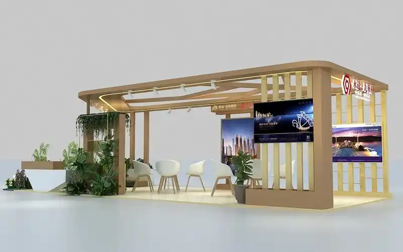 永达商场地产展台效果图设计