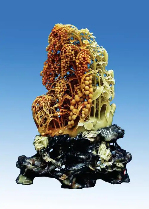 旧青田石贵如拱璧闪字工整刻重其质