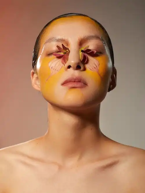 以蝴蝶为元素 一组创意妆面的拍摄|摄影|人像摄影|chengzee - 原创