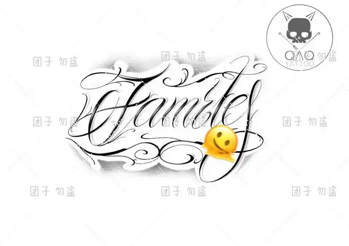 family花体字一稿