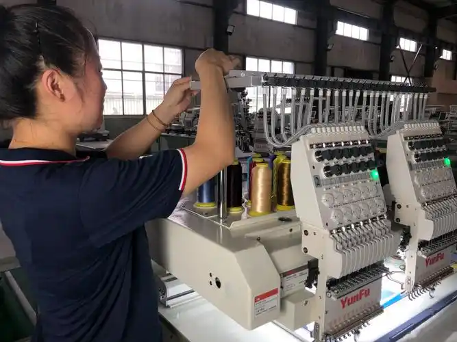 source 2头田岛绣花机电脑15 12针,用于c ap,t恤,成品服装,平底袜刺绣