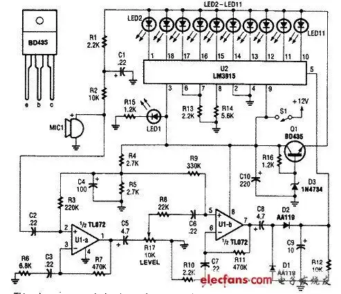声音水平仪电路