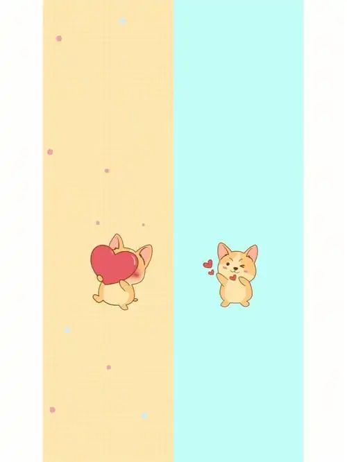 微信可爱的情侣聊天专用背景图七夕情人节