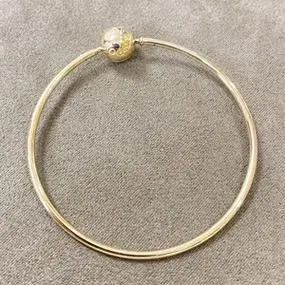 潘多拉14k金手镯