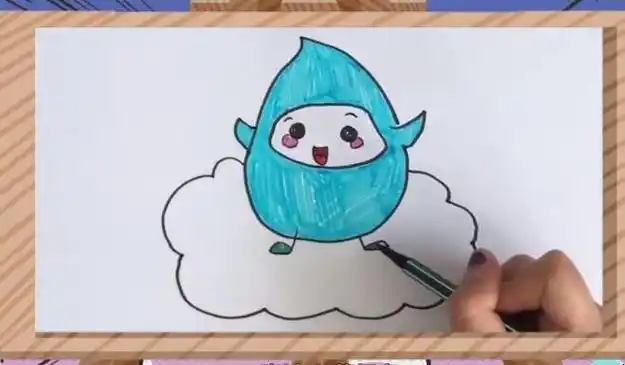 水滴简笔画怎么画