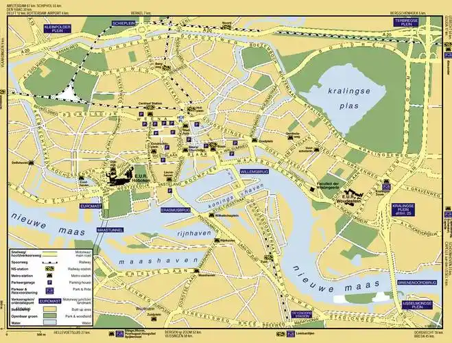 荷兰-鹿特丹地图