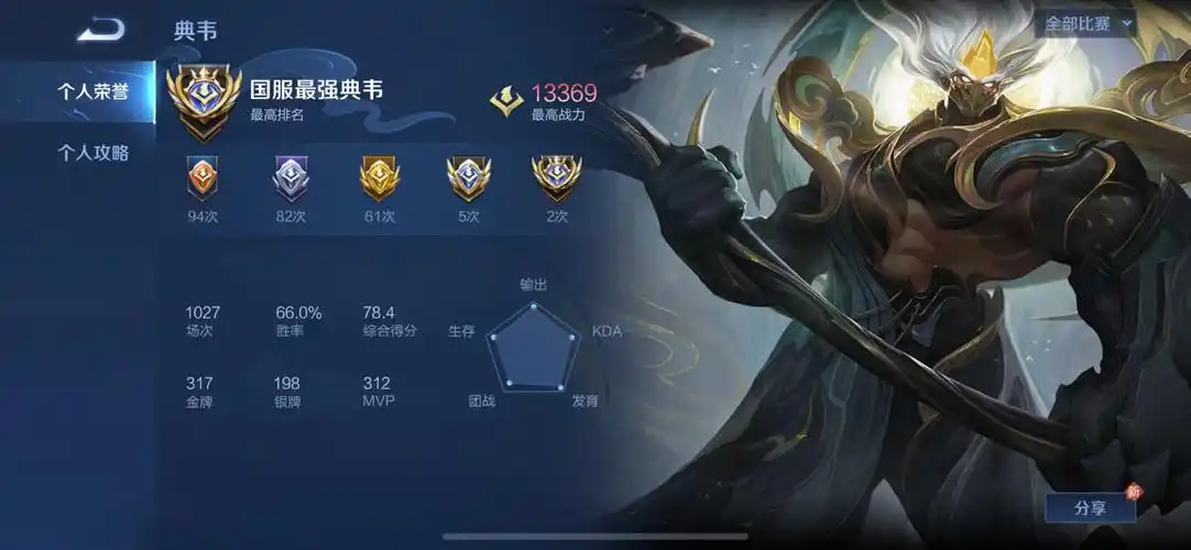 tx2375 苹果qq可转区(可二次实名)打野42段 国服最强典韦1.