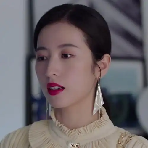 从结婚开始恋爱鹿方宁周雨彤同款耳环s925银针三角形流苏长款耳钉