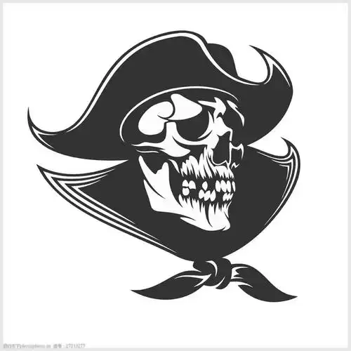 关键词:船长骷髅 海盗船长 潮流骷髅头 骨骼 恐怖 骨头 骷髅头t恤印花