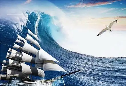 扬帆起航背景素材