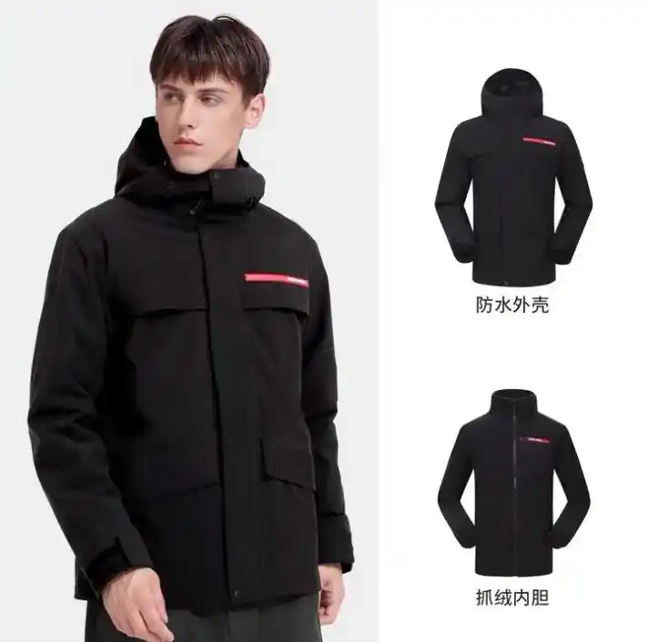 [叠加态科技系列]骆驼户外冲锋衣男三合一.#抖音创作者大会  - 抖音