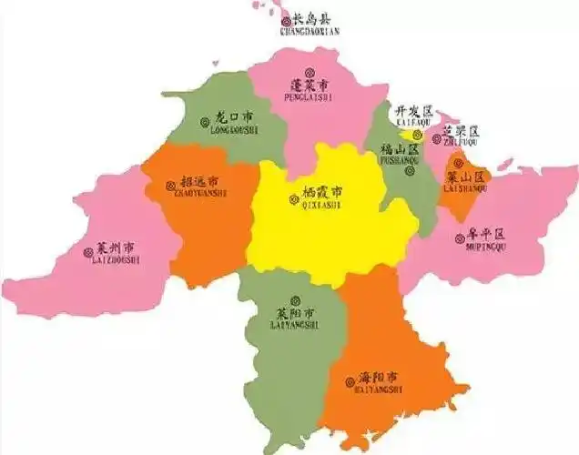 阳光海岸仙境烟台手绘版地图