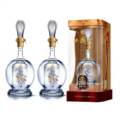 西凤酒20年52度绵柔凤香型纯粮食高度白酒500ml*2瓶装官方旗舰店-mc